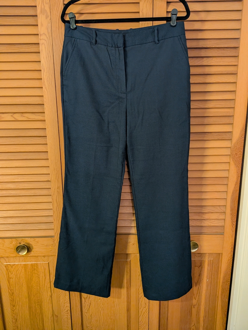 Worthington Women's Navy Straight-Leg Dress Trousers